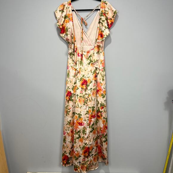 Anthropologie Hutch Ella Floral Open Back Maxi Dress Multicolor Size 2 - Picture 11 of 14
